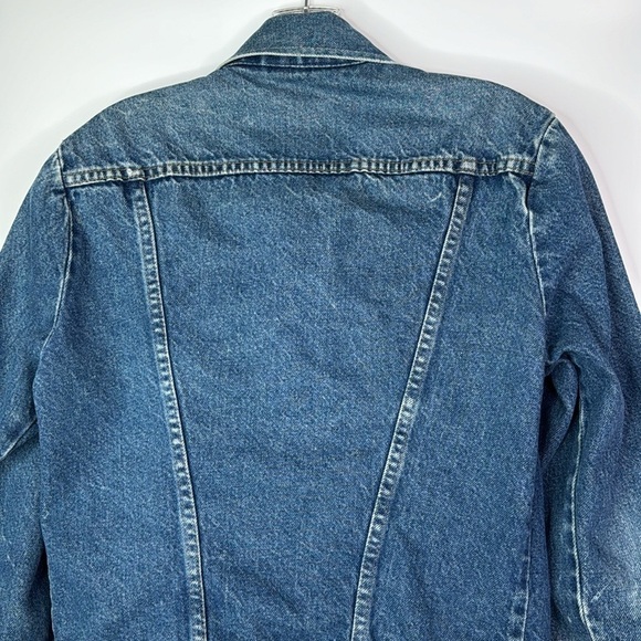 Vintage Rustler Denim Trucker Jean Jacket Size Small - Picture 5 of 10